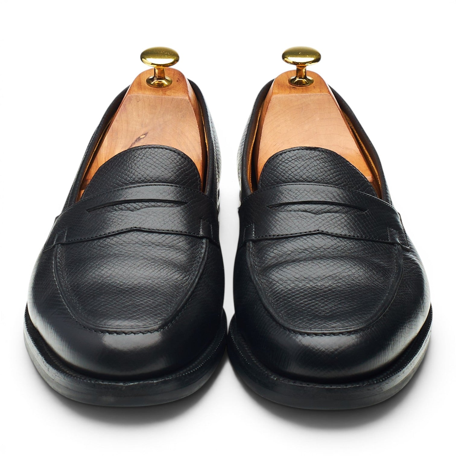 Edward Green Duke mocassin grain noir UK 8