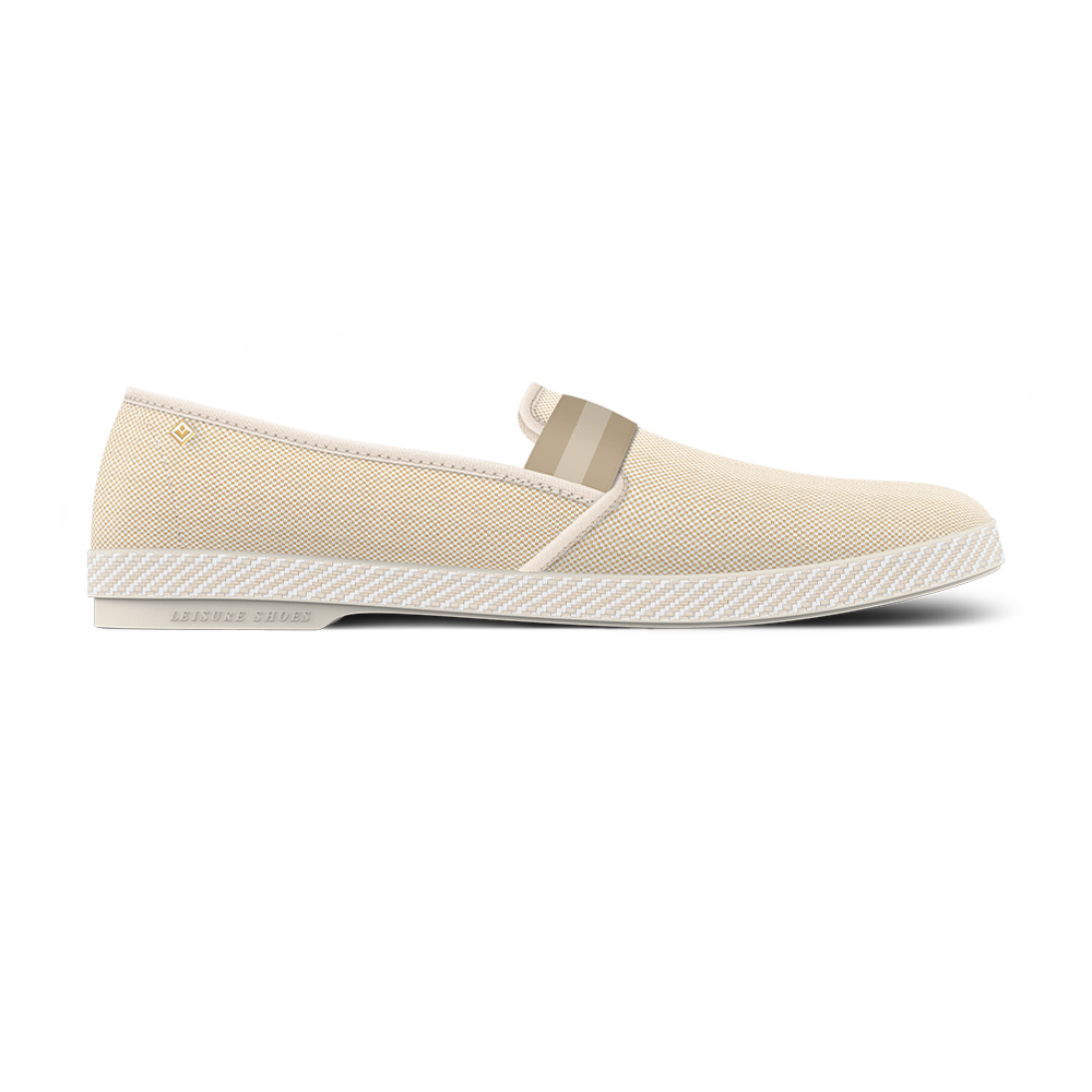 Rivieras Classic College espadrilles beige toile coton