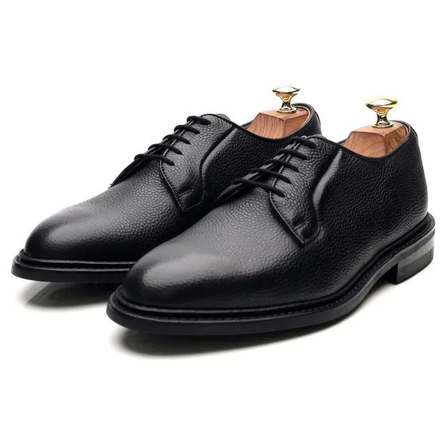 Tricker's Fenwick derby cuir noir grainé UK 7