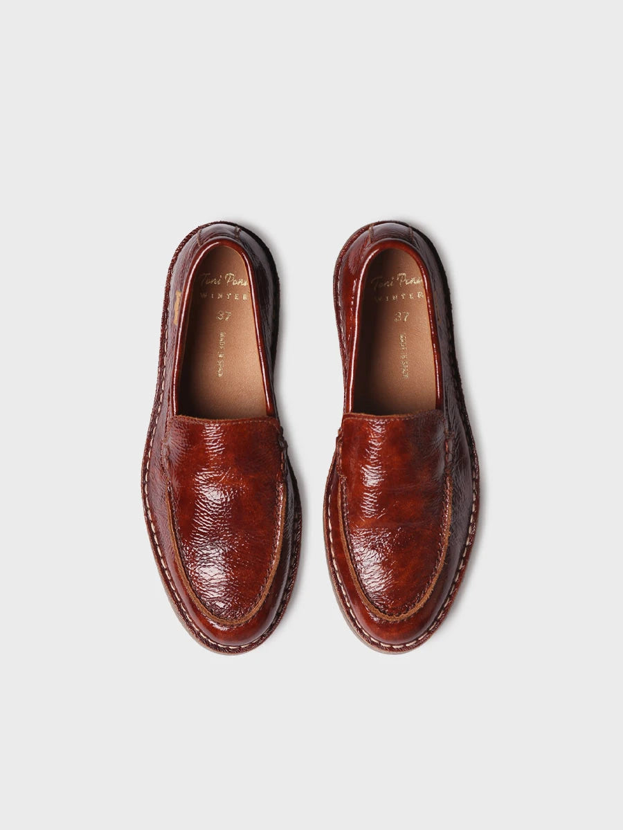 Toni Pons Ivars-Ca mocassin cuir verni semelle 2,5 cm