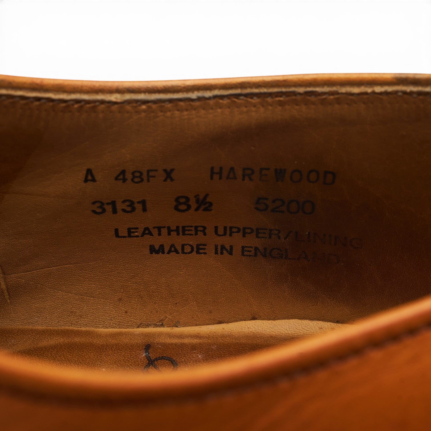 Alfred Sargent Harewood derby cuir marron clair UK 8,5
