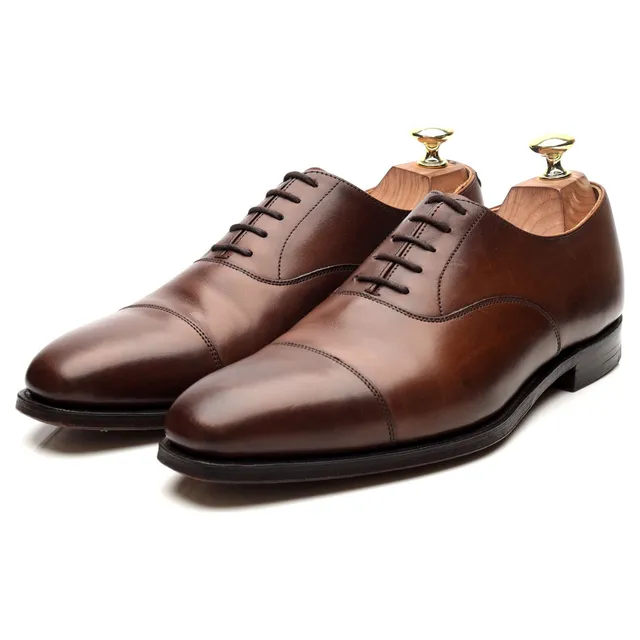 Crockett & Jones Hallam richelieu cuir marron UK 7