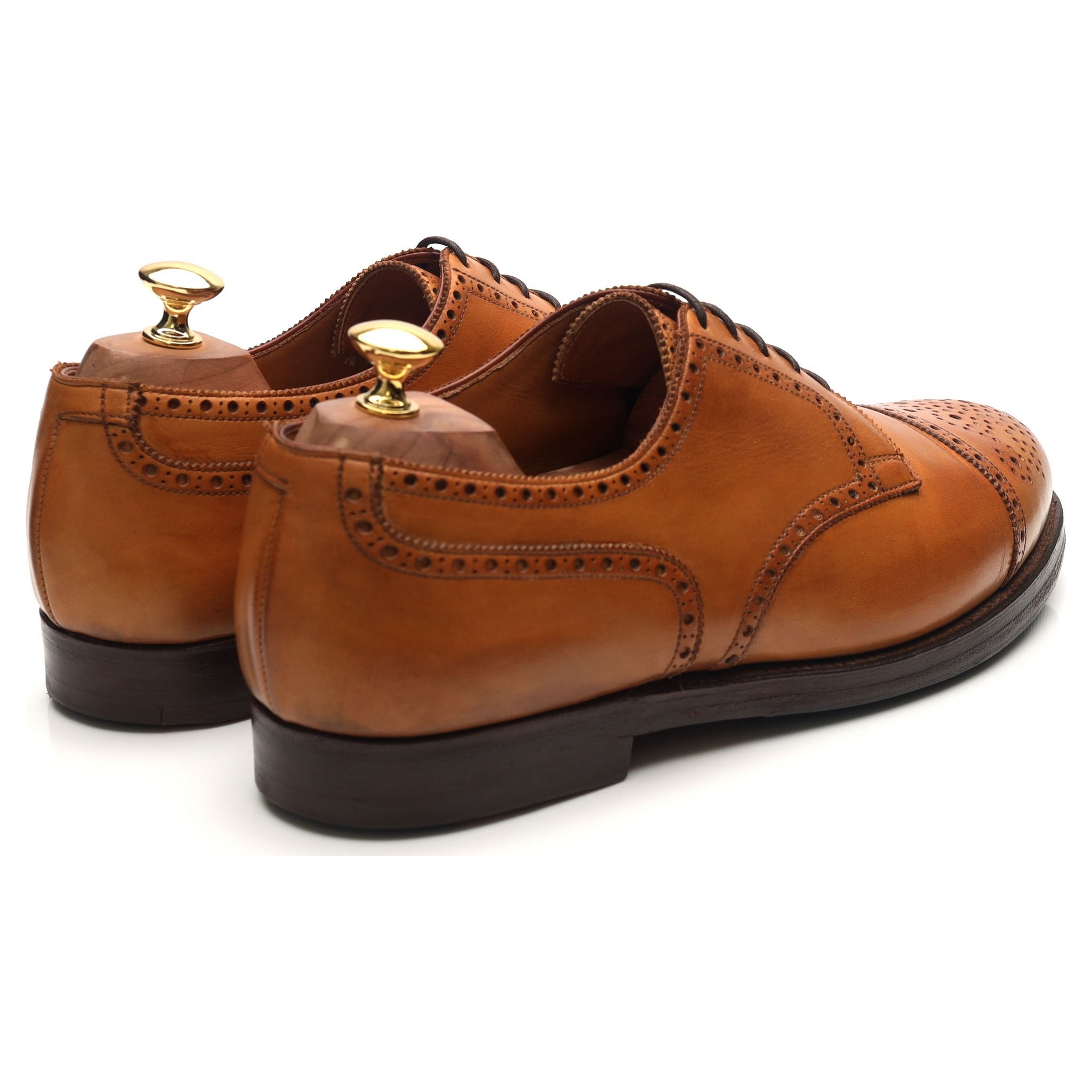 Crockett & Jones Wein derby cuir marron pointure UK 10