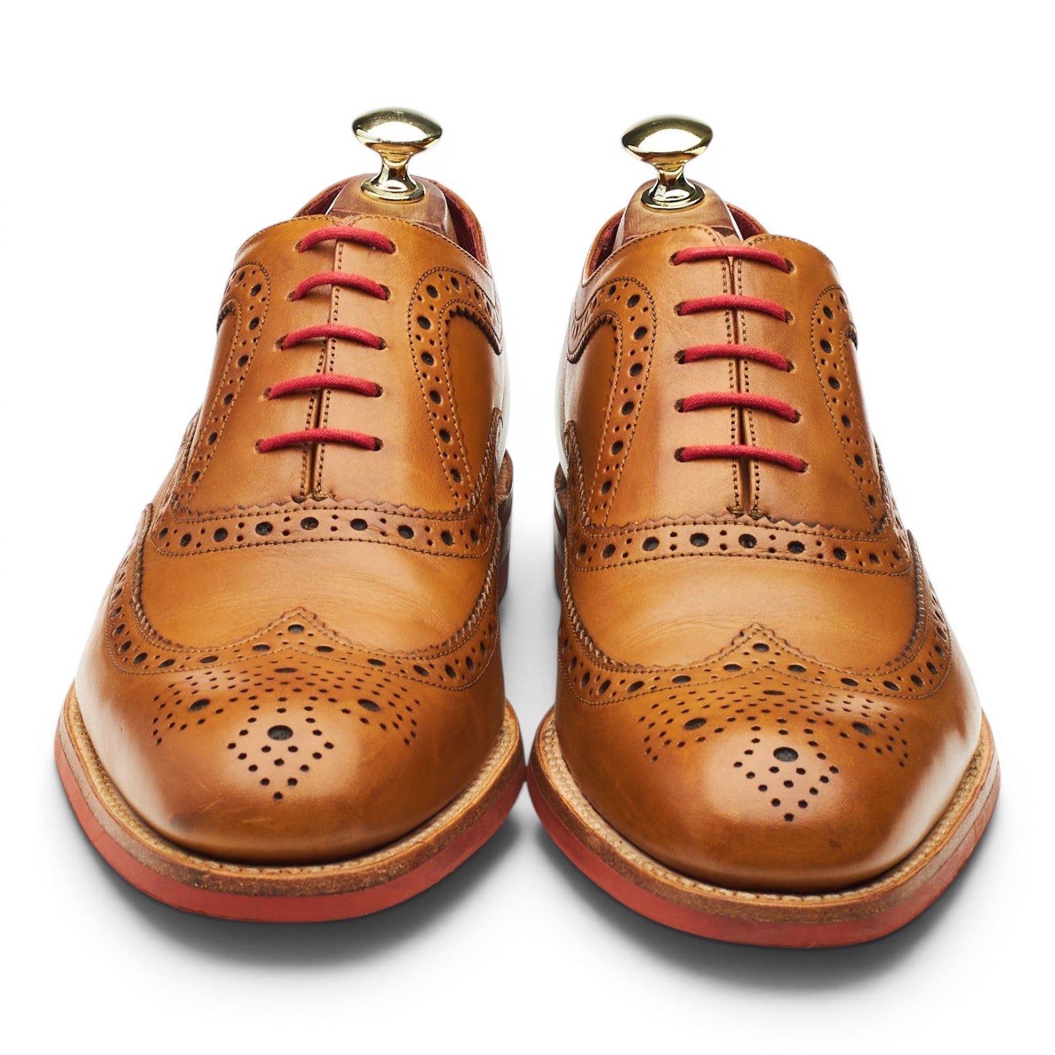 Herring Redbridge Oxford Brogue Cuir Tan 7.5