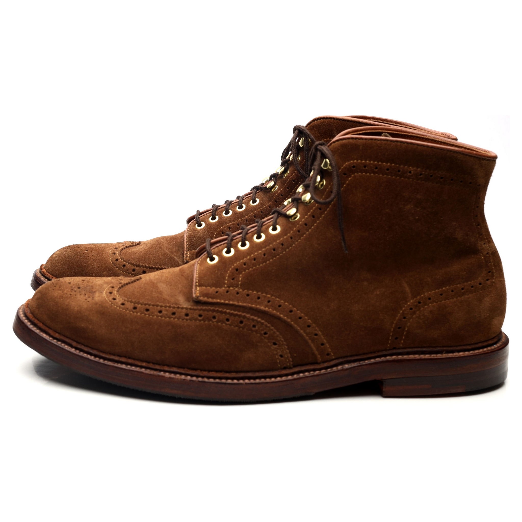 Alden D7801 boots daim marron UK 10.5