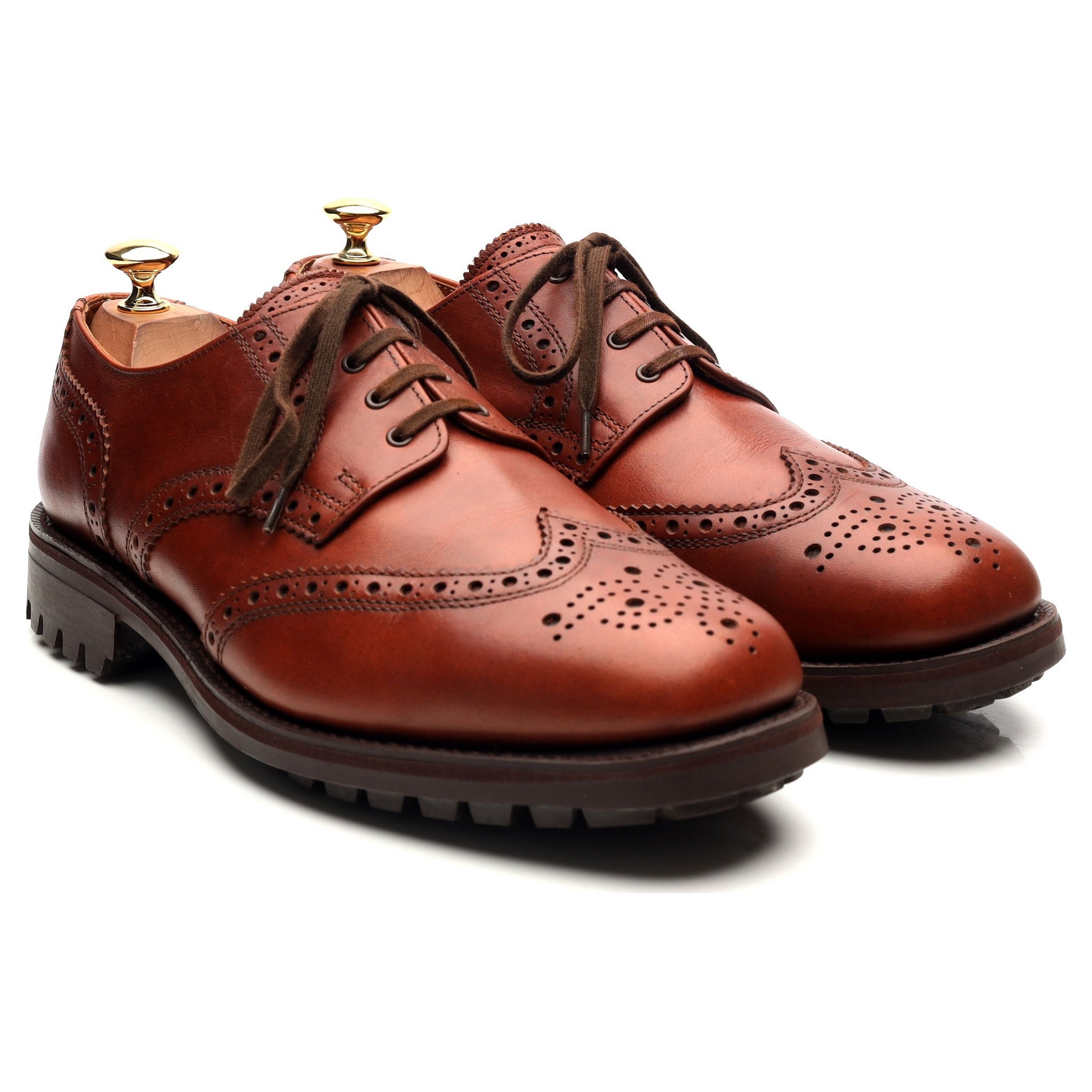 Cartmells Greasy derbys cuir marron UK 9