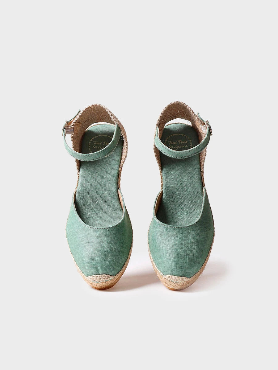 Toni Pons Caldes espadrille compensée jute boucle vegan