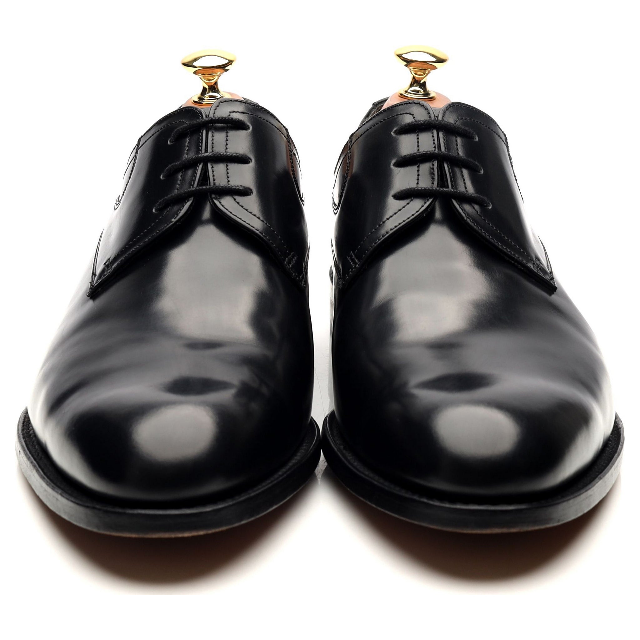 Barker Wickham derbies cuir noir brillant UK 9 G