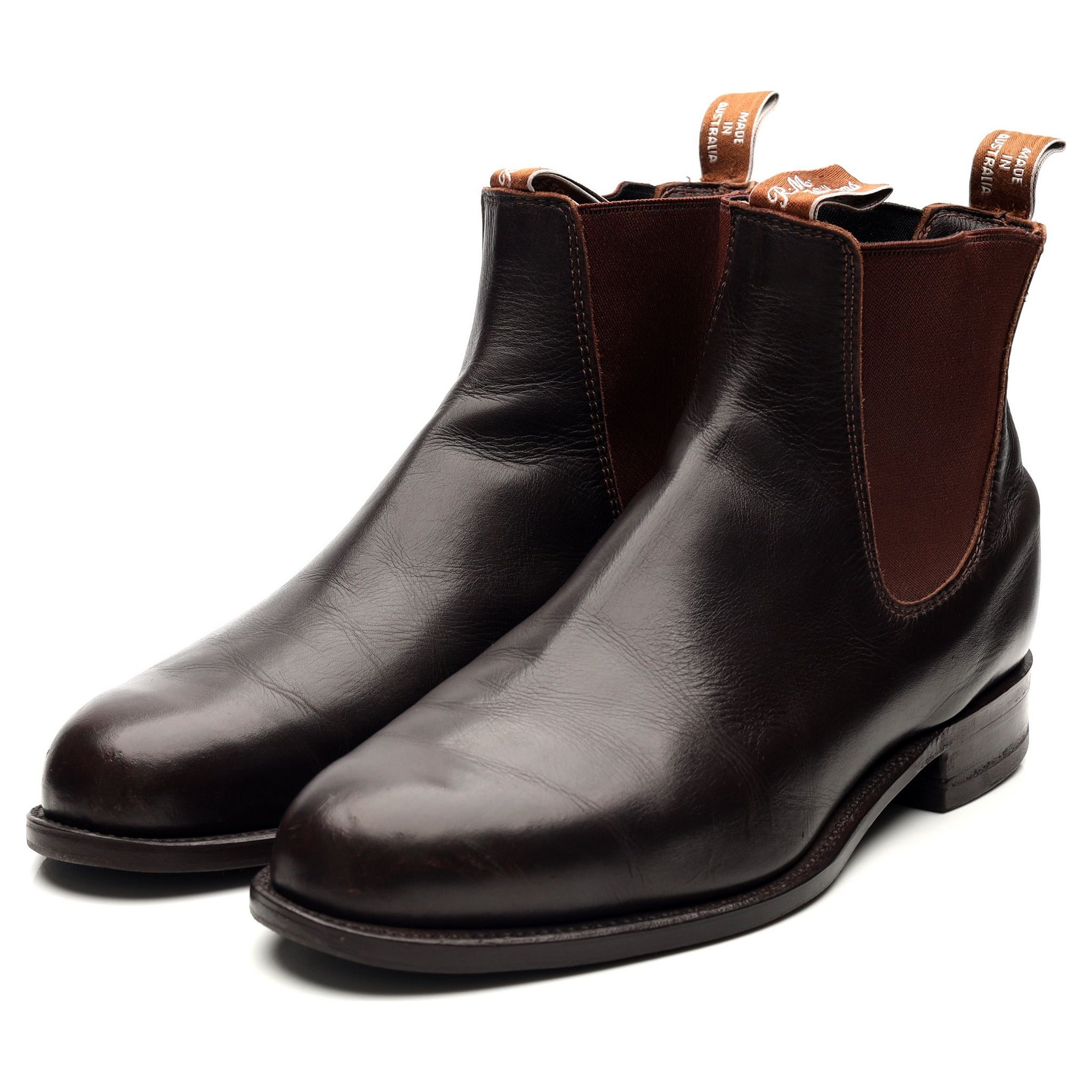 R.M. Williams Comfort Turnout chelsea cuir marron UK 9