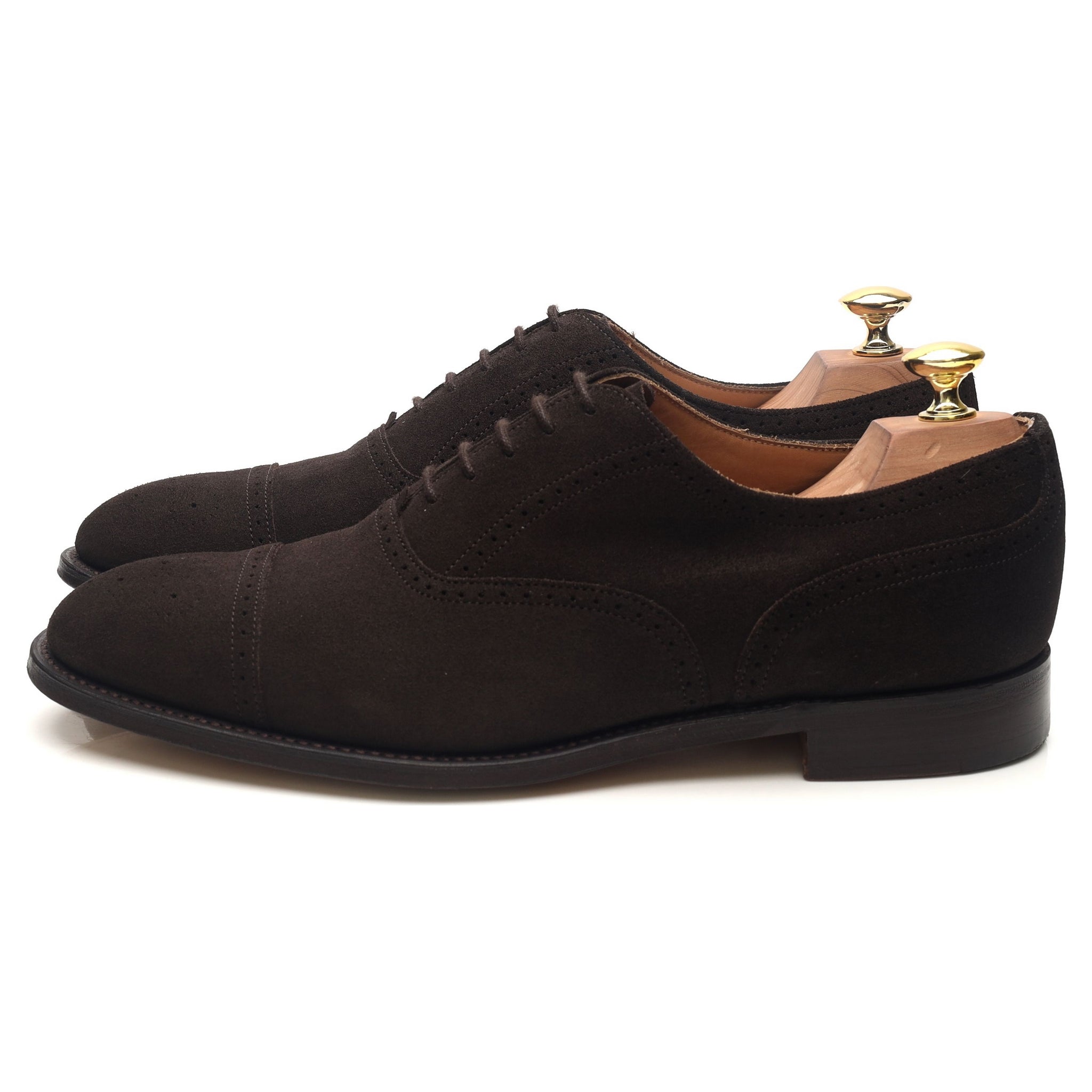 Shipton & Heneage Harris oxford daim marron UK 8.5