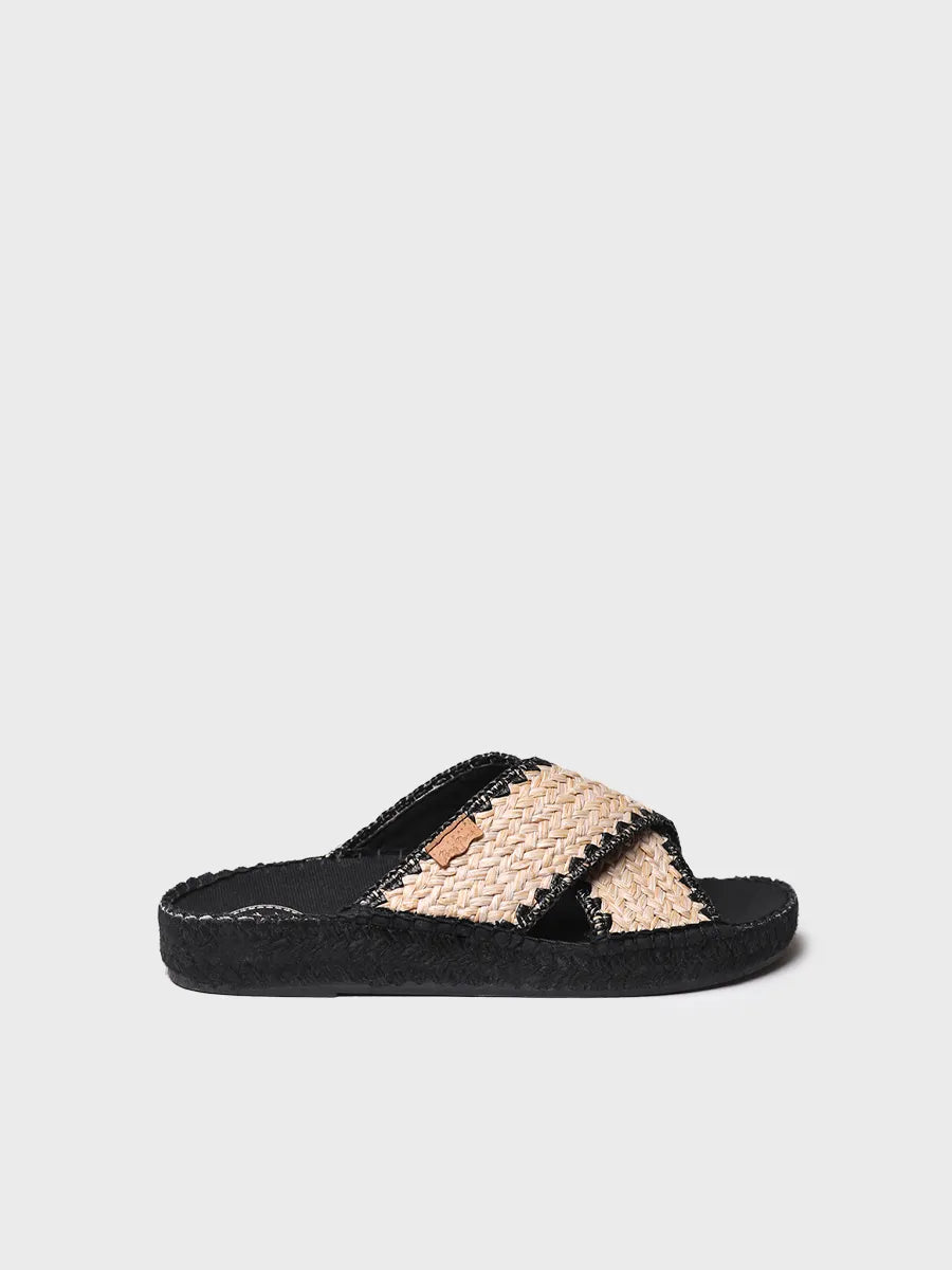 TONI PONS BERTA-IP espadrille femme plate noire