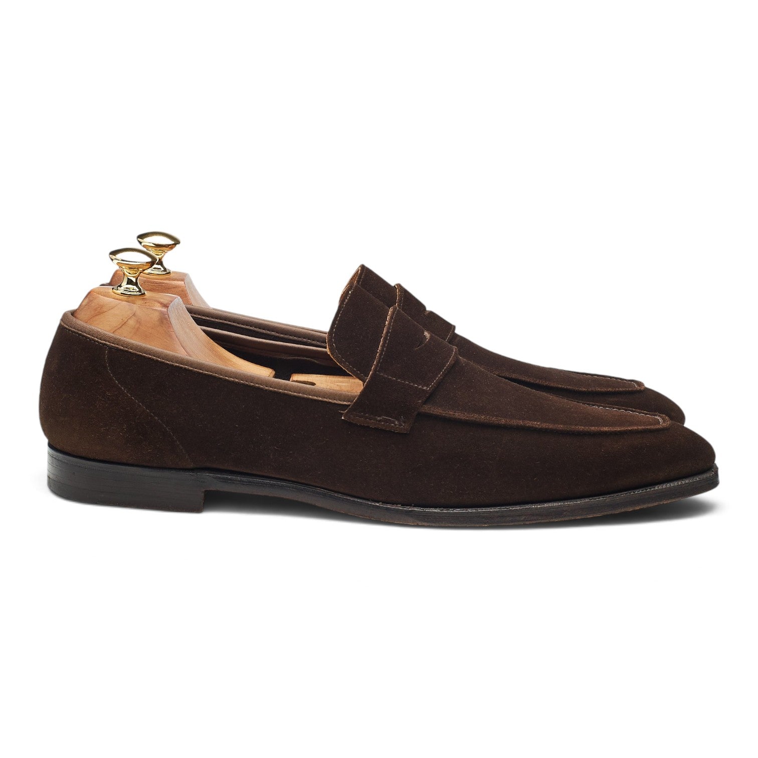 George Cleverley George mocassin suède marron pointure UK 10
