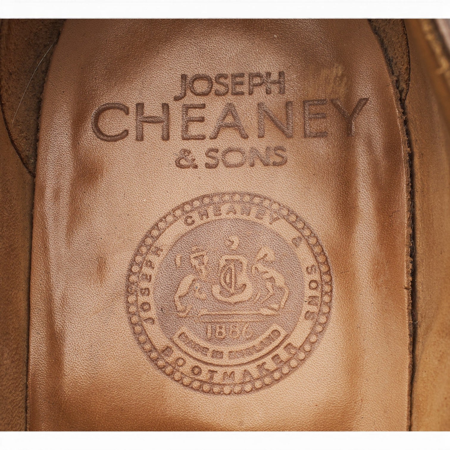 Cheaney Cecil oxford brogue cuir marron UK 9