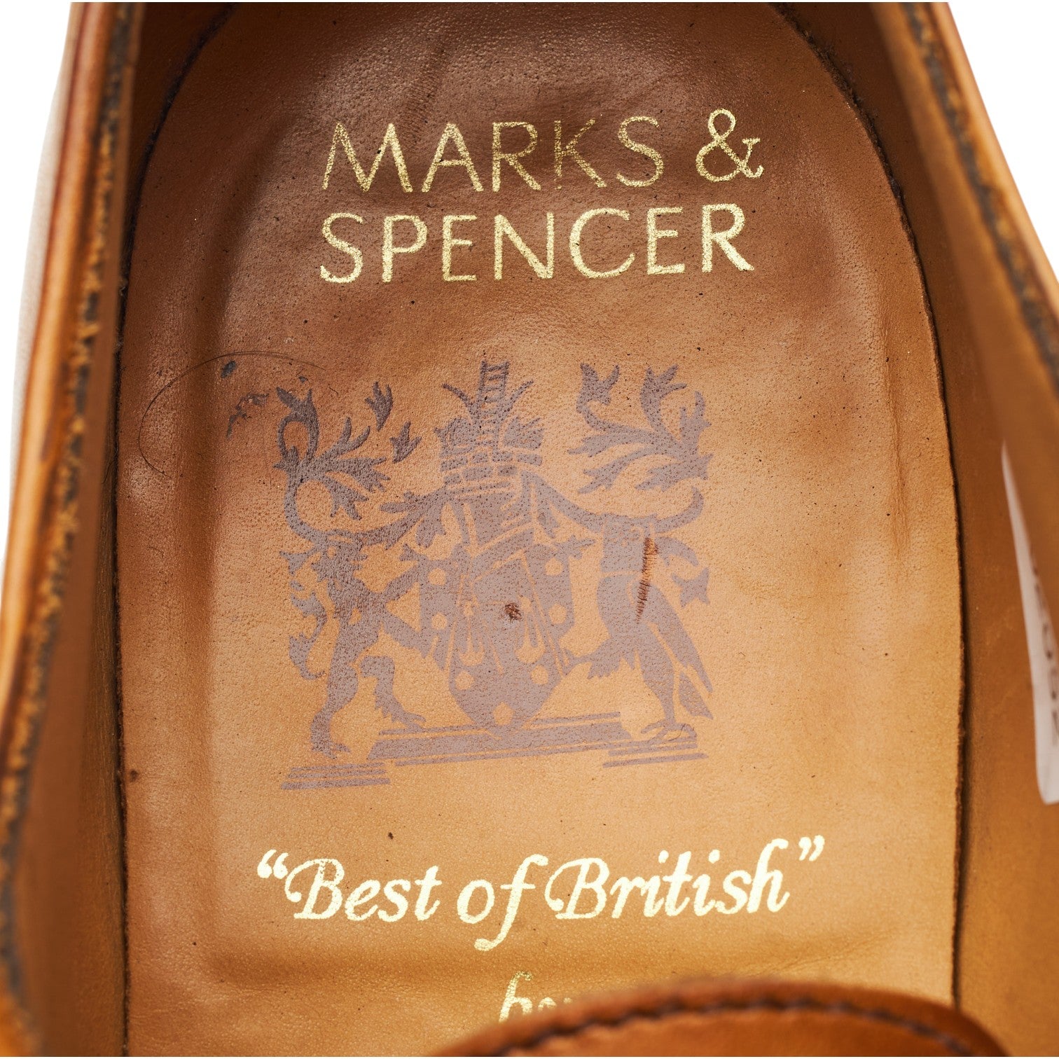 Marks & Spencer richelieu cuir marron UK 7,5 homme