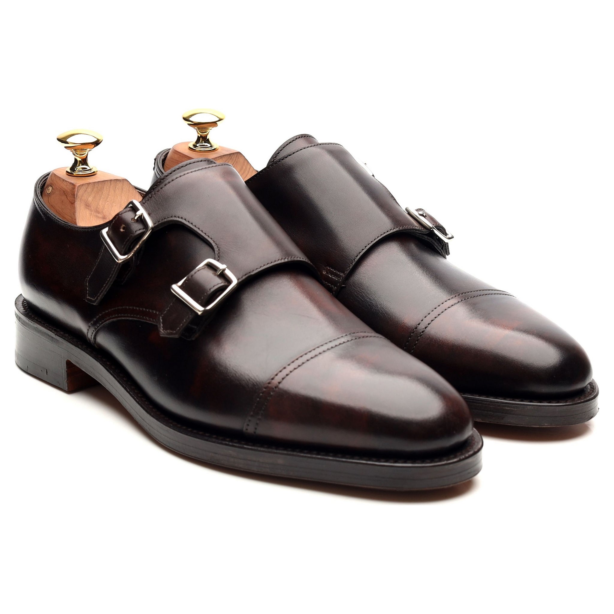 John Lobb William derbies double boucle marron UK 6.5