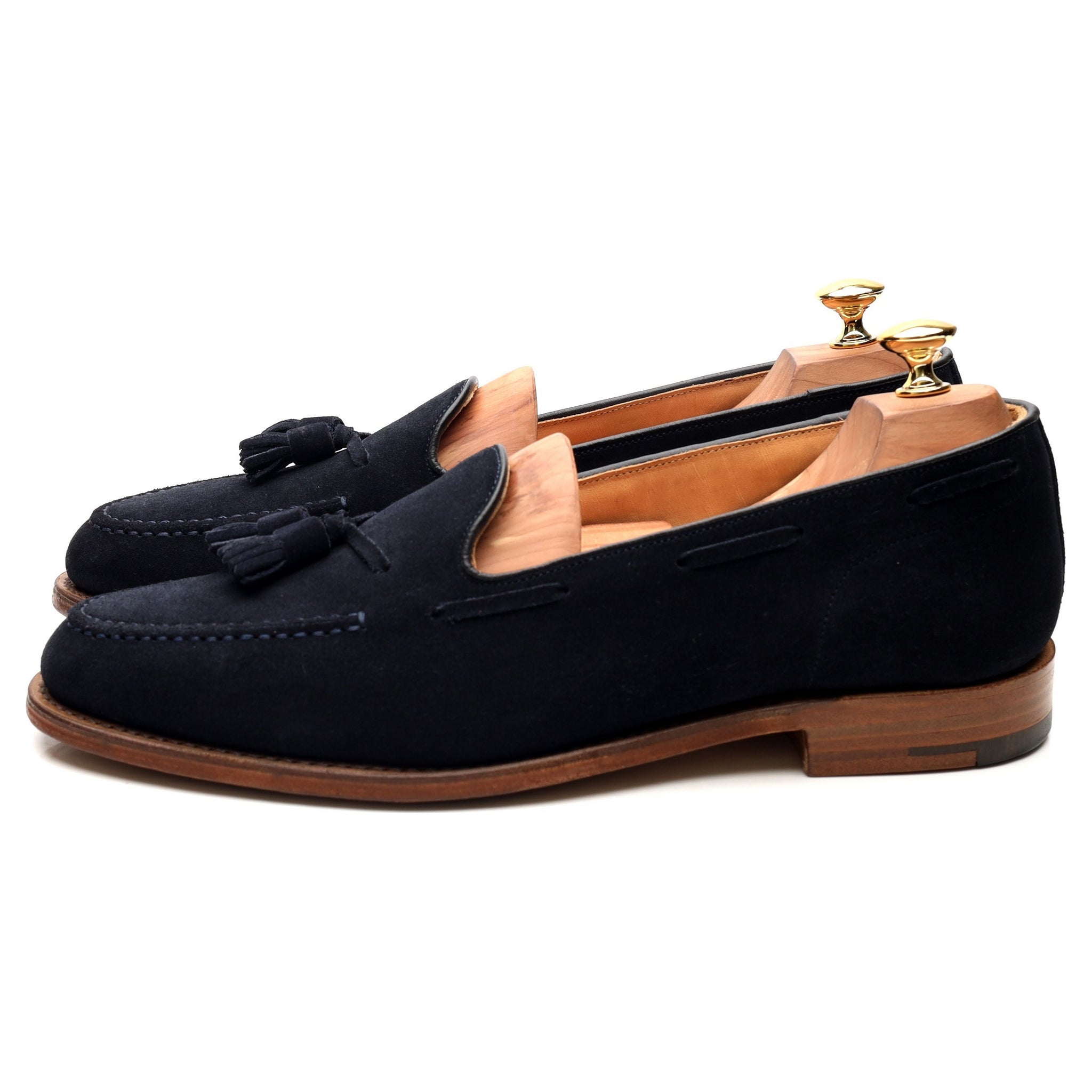 Church's Fosbury mocassin daim bleu marine 10 UK