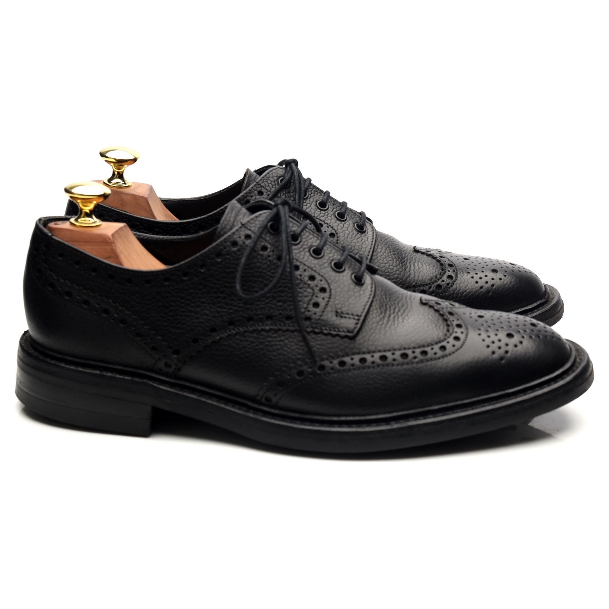 Loake 1880 Badminton 2 derby cuir grainé noir UK 7
