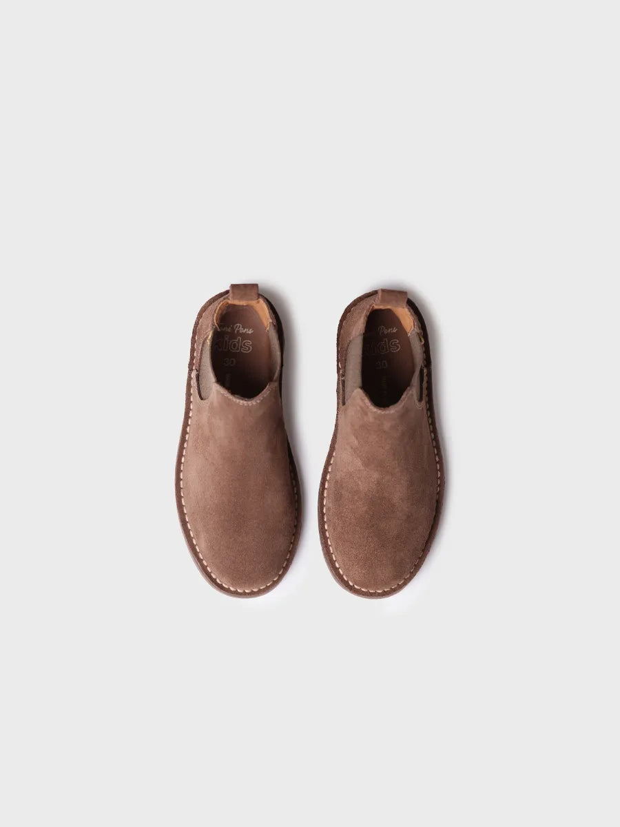 Toni Pons Cora-SY boots enfant suède taupe
