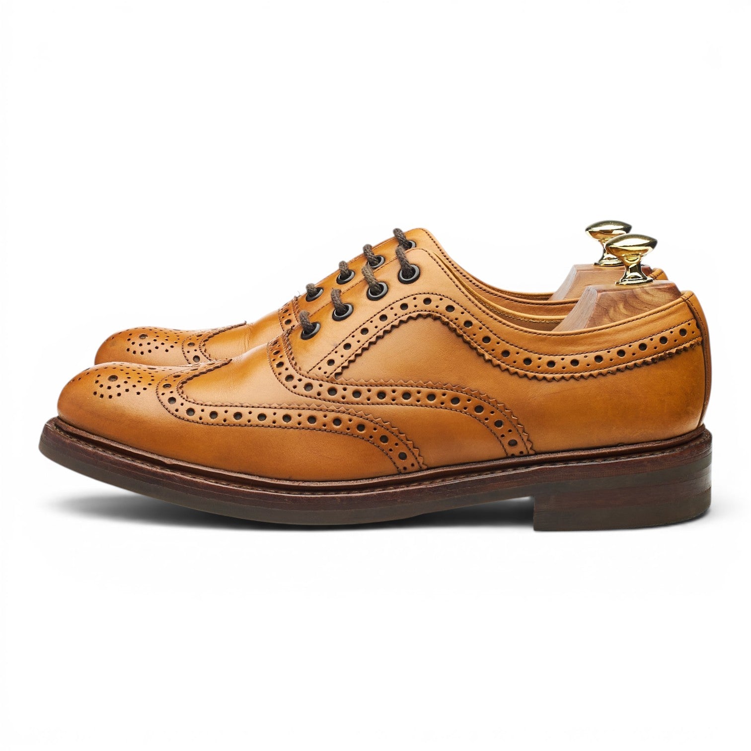 Loake 1880 Edward richelieu cuir marron UK 7.5