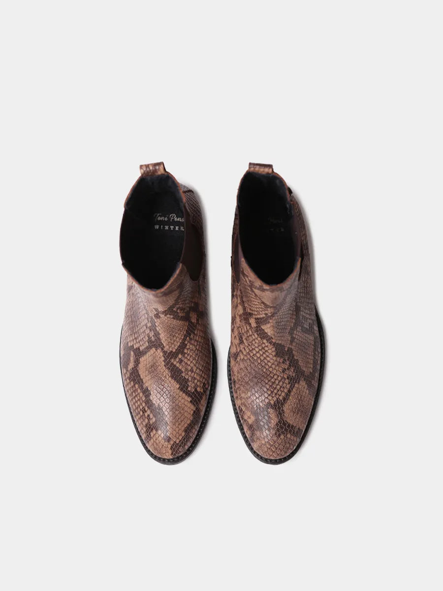 Toni Pons Tortosa-PI bottines cuir effet serpent
