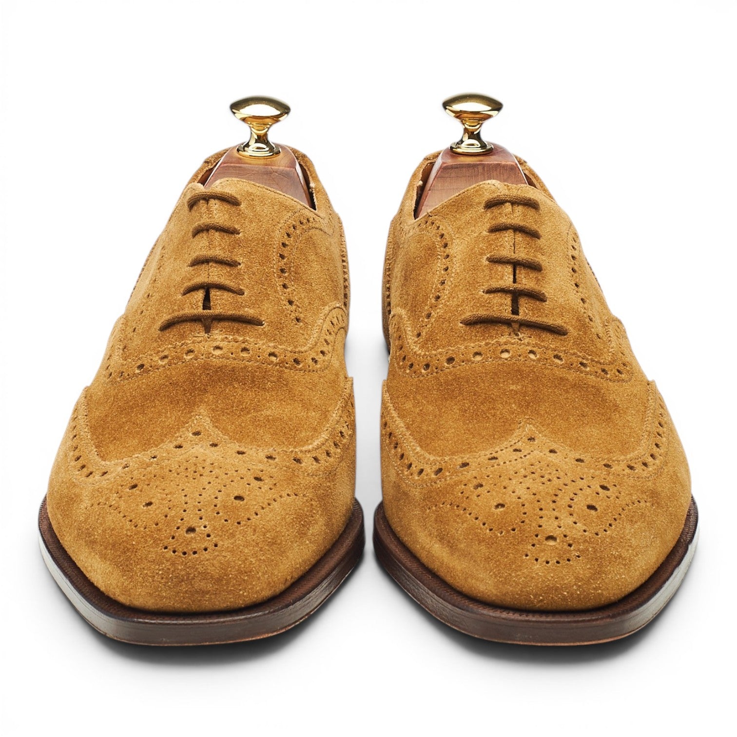 Crockett & Jones Ludgate richelieu daim tabac UK 9