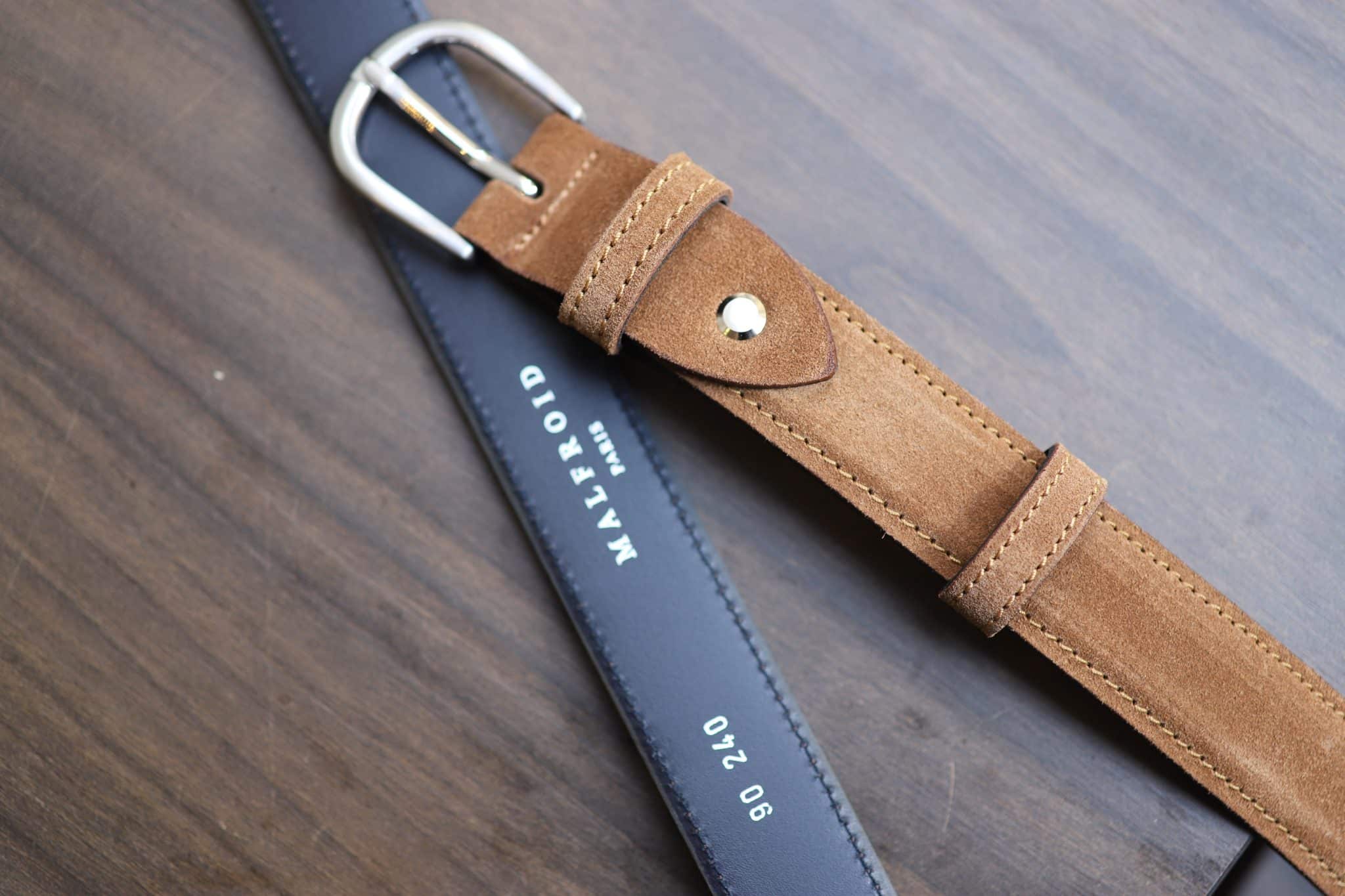 Malfroid Junot ceinture cuir 30 mm