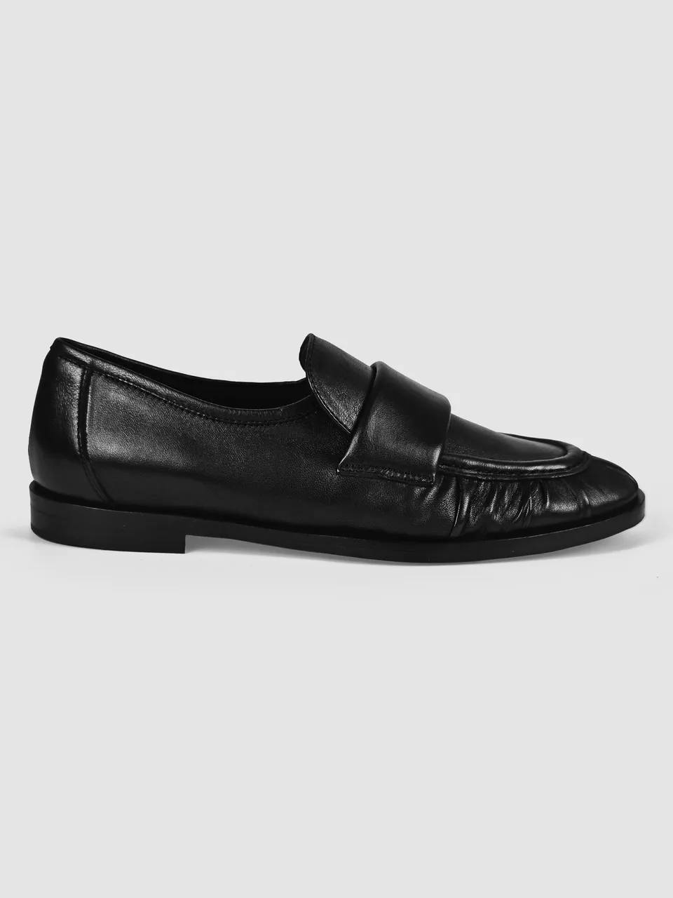 Lorena Paggi mocassins nappa noir cuir