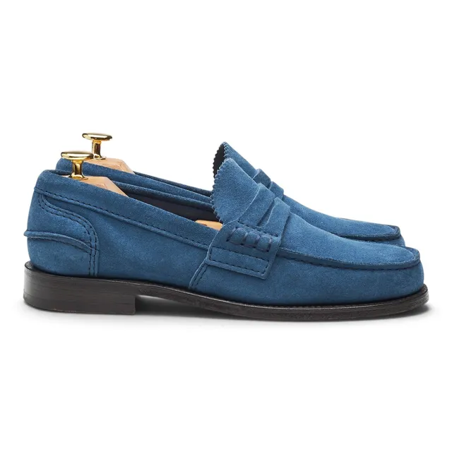Church's Pembrey mocassins bleu UK 5 suède