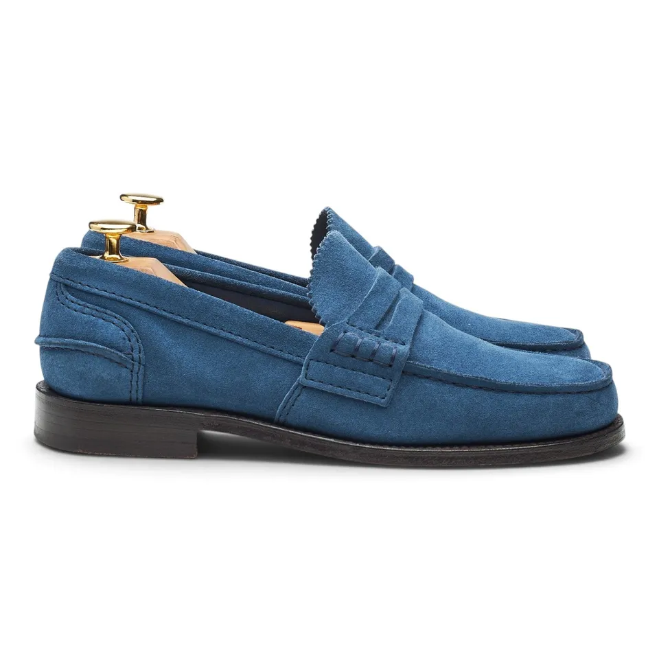 Church's Pembrey mocassins bleu UK 5 suède