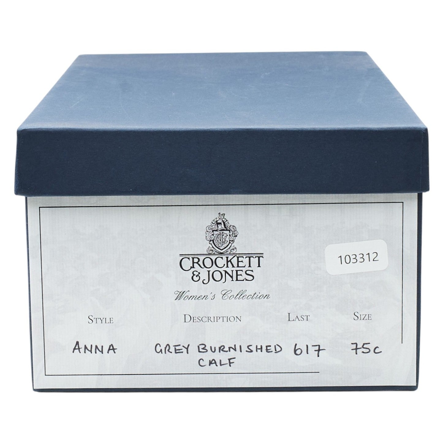 Crockett & Jones Anna Oxfords cuir gris 6 UK