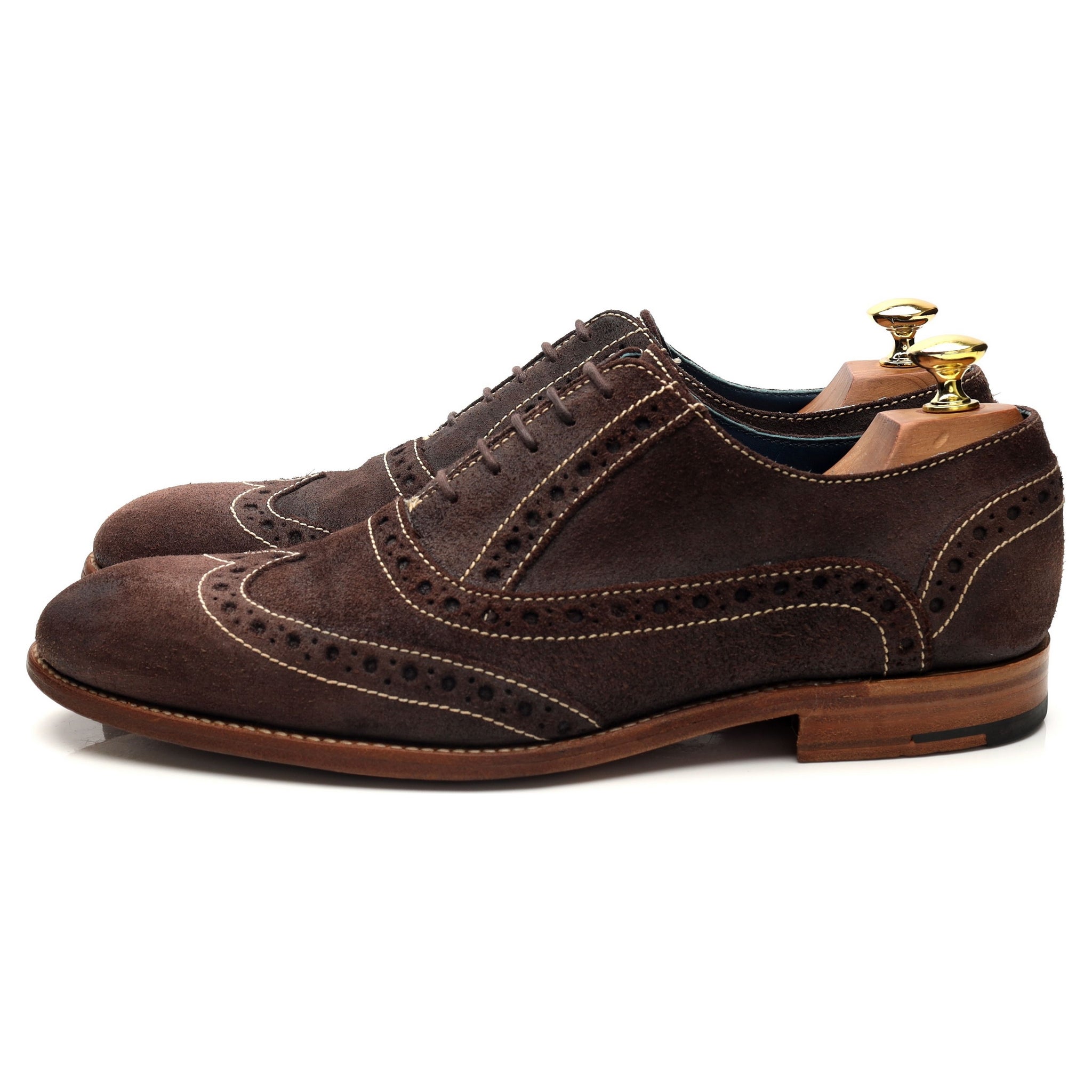 Barker Grant richelieu daim marron pointure 8