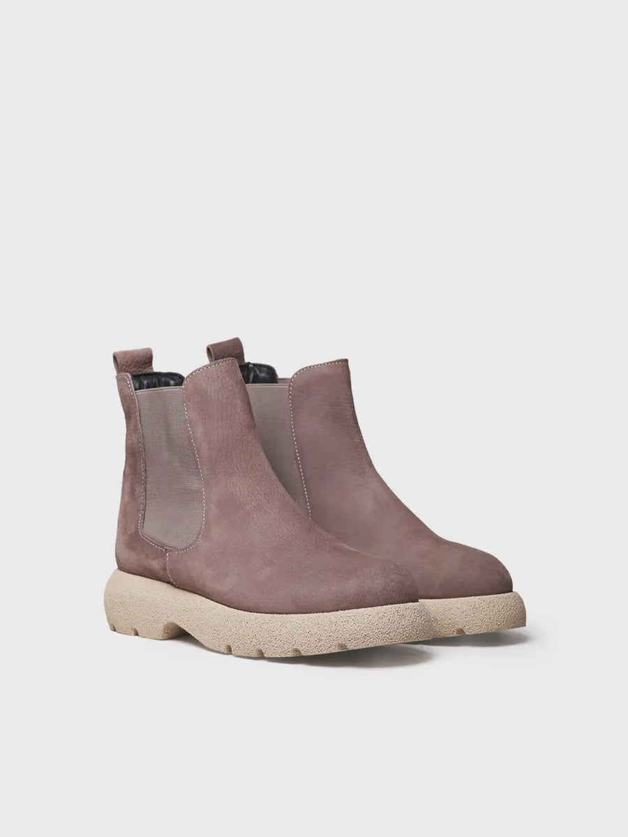 Toni Pons Davinia bottine nubuck taupe élastiques