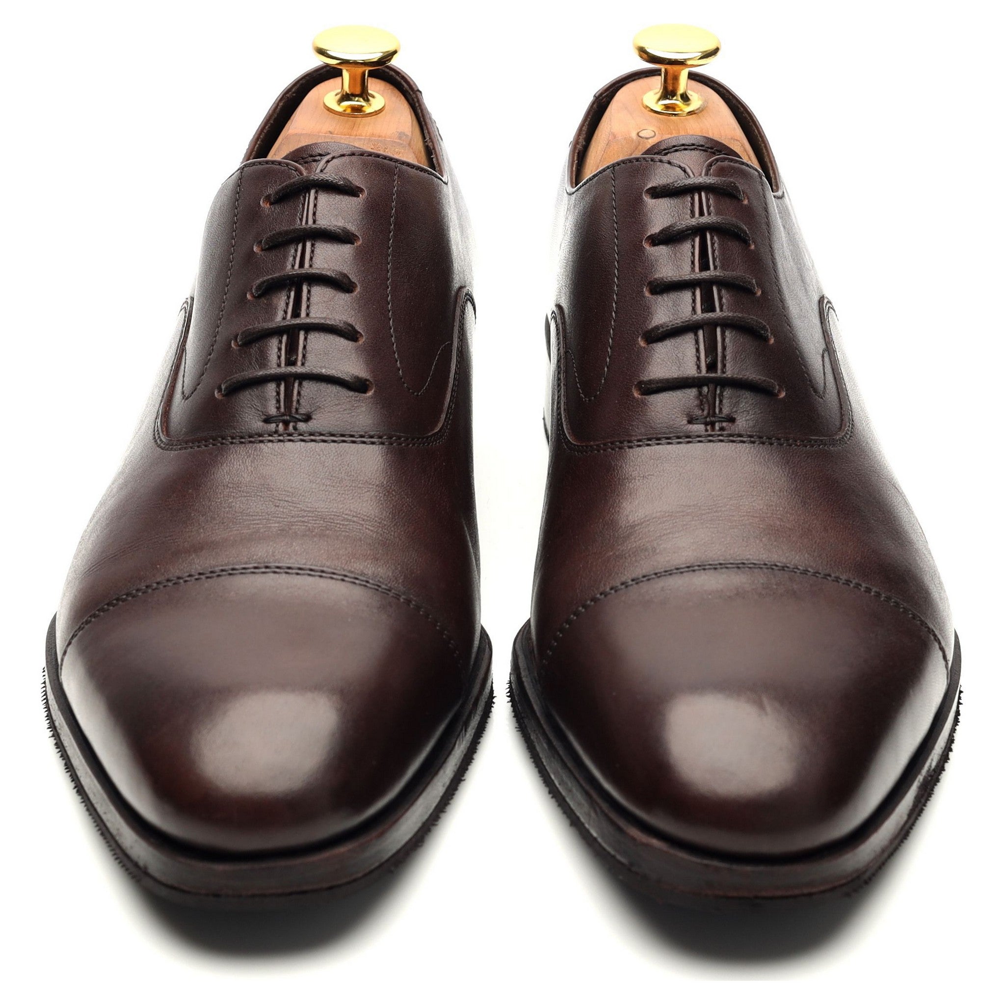 CNES Shoemaker C10 richelieu cuir marron UK 6