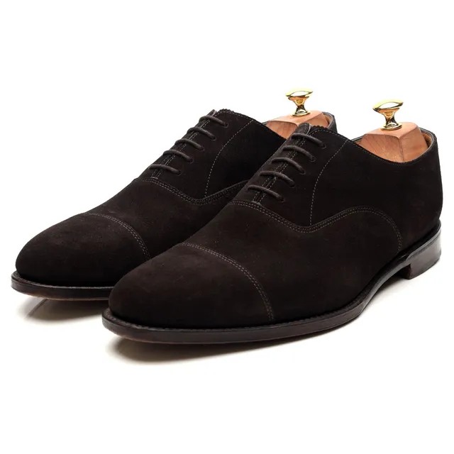 Loake 1880 Aldwych richelieu daim marron 10 cousu Goodyear