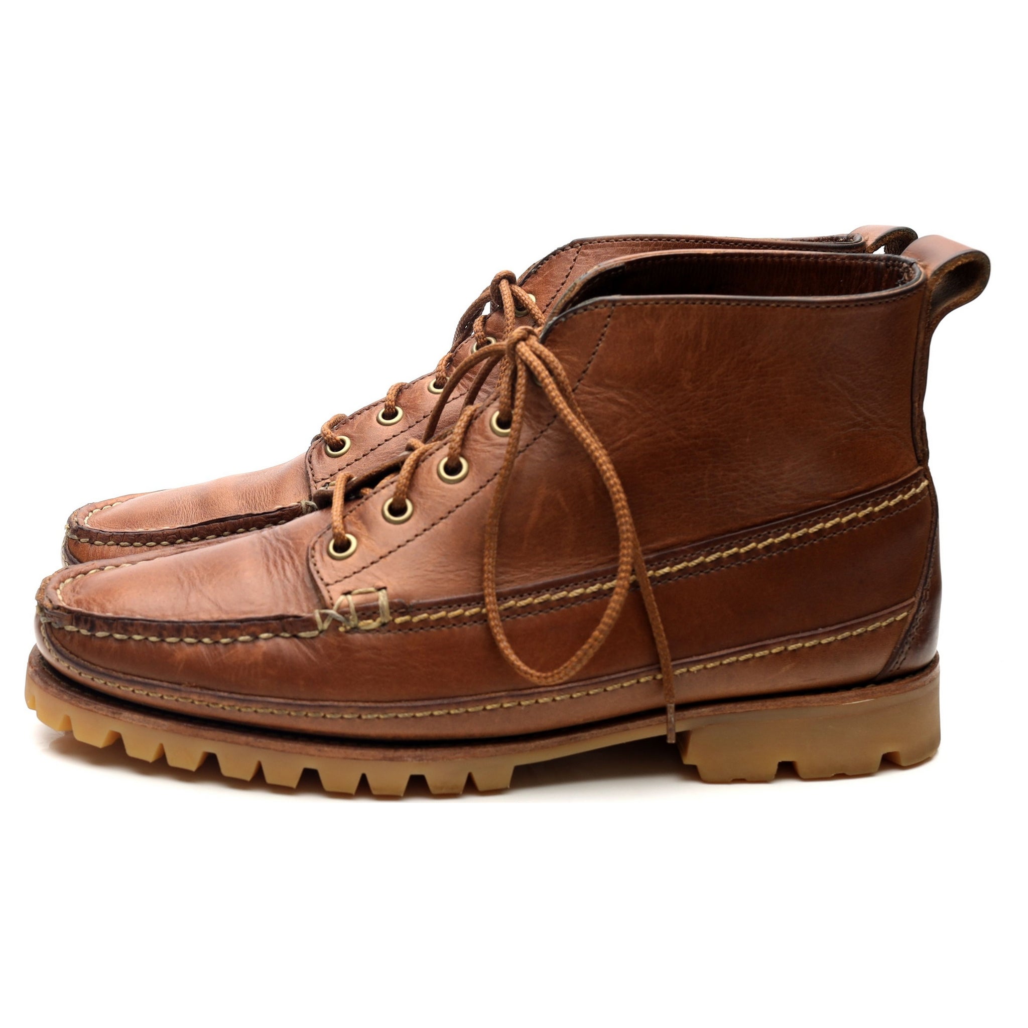 Oak Street Bootmakers Camp boots cuir marron UK 9