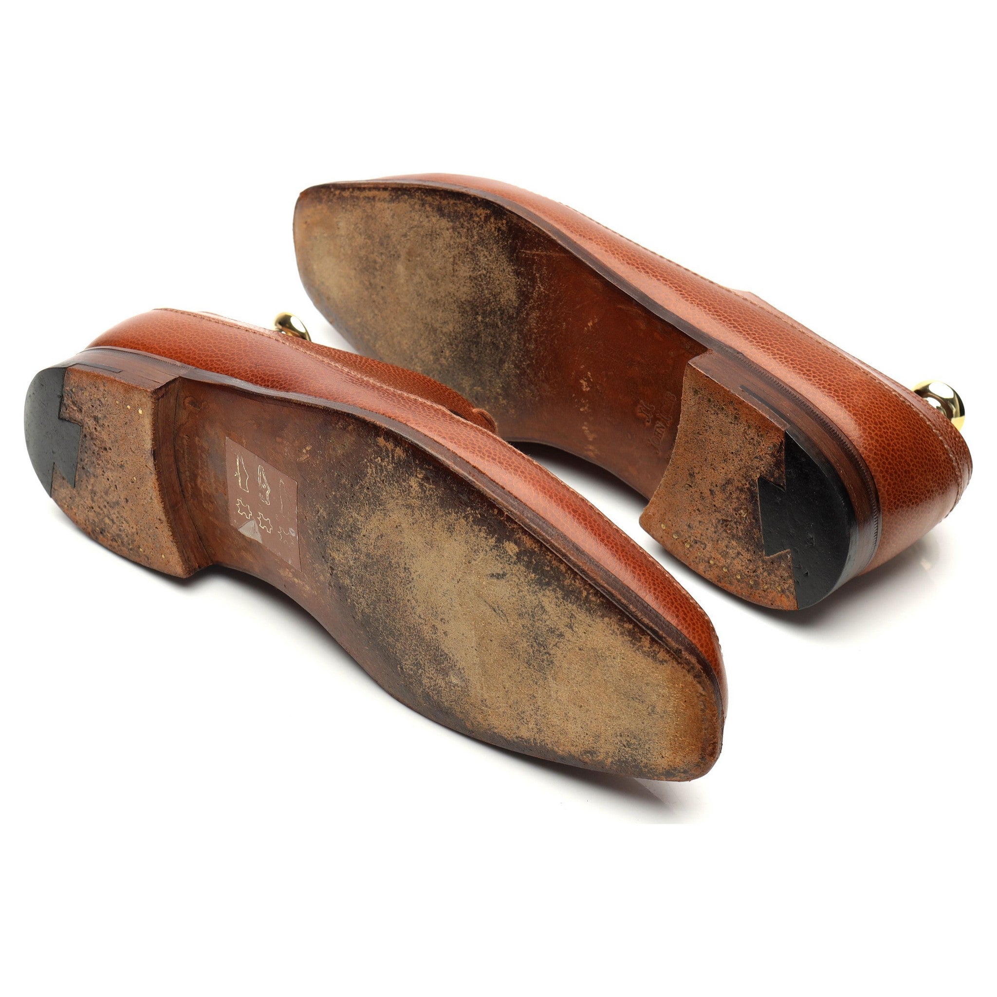 John Lobb Hurtwood derbies cuir grainé marron UK 6