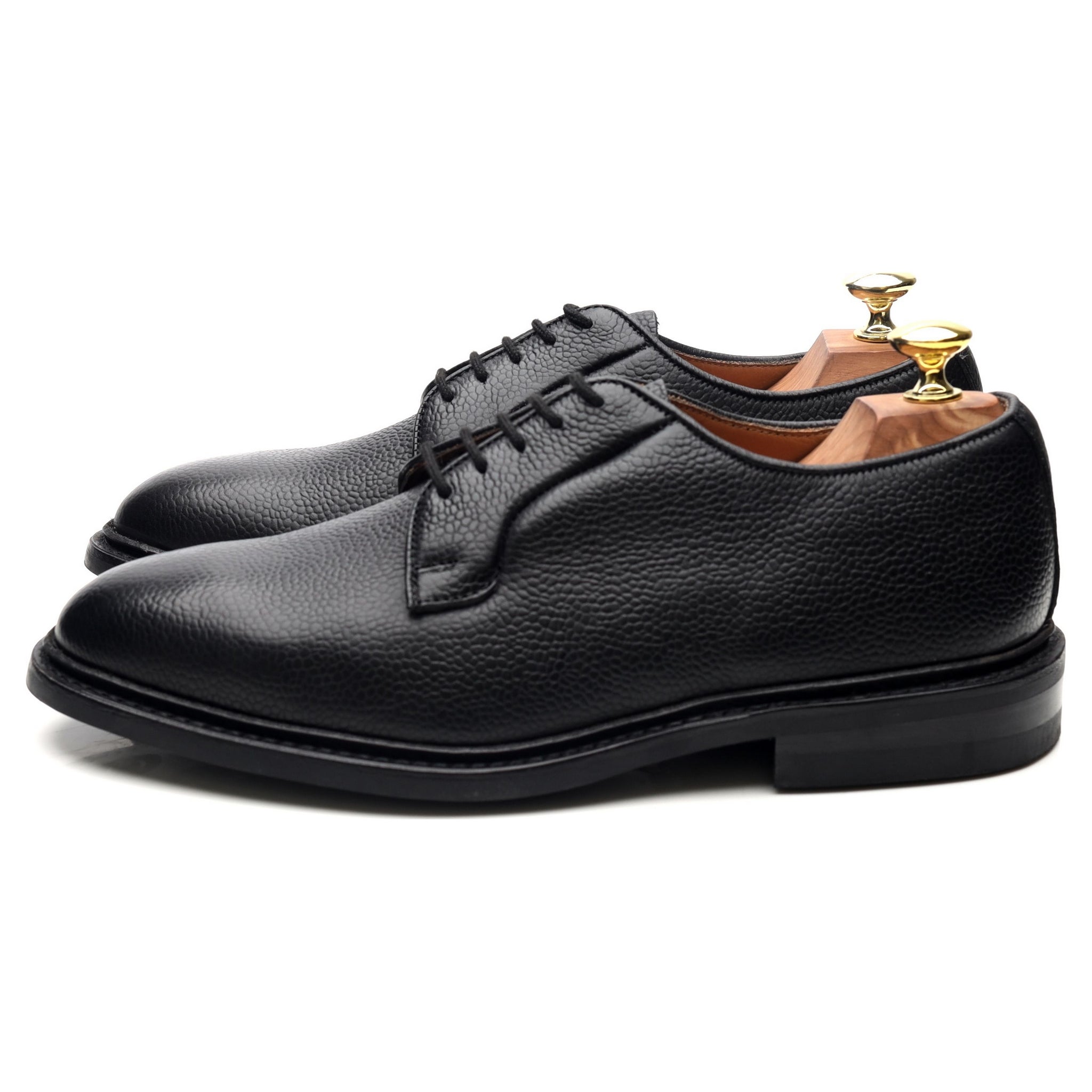 Tricker's Fenwick derby cuir noir grainé UK 7