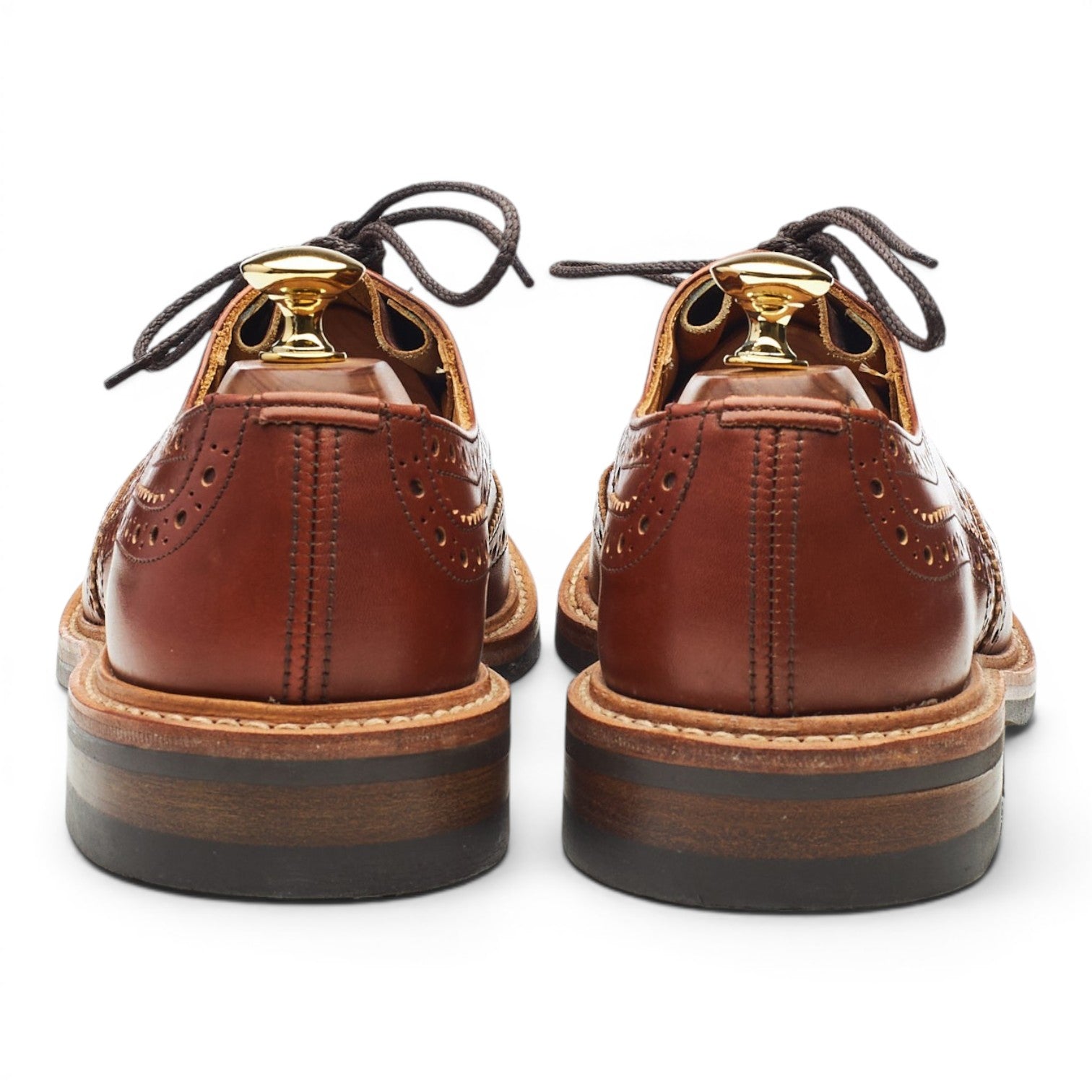 Tricker's Bourton derby cuir marron UK 6 semelle gomme
