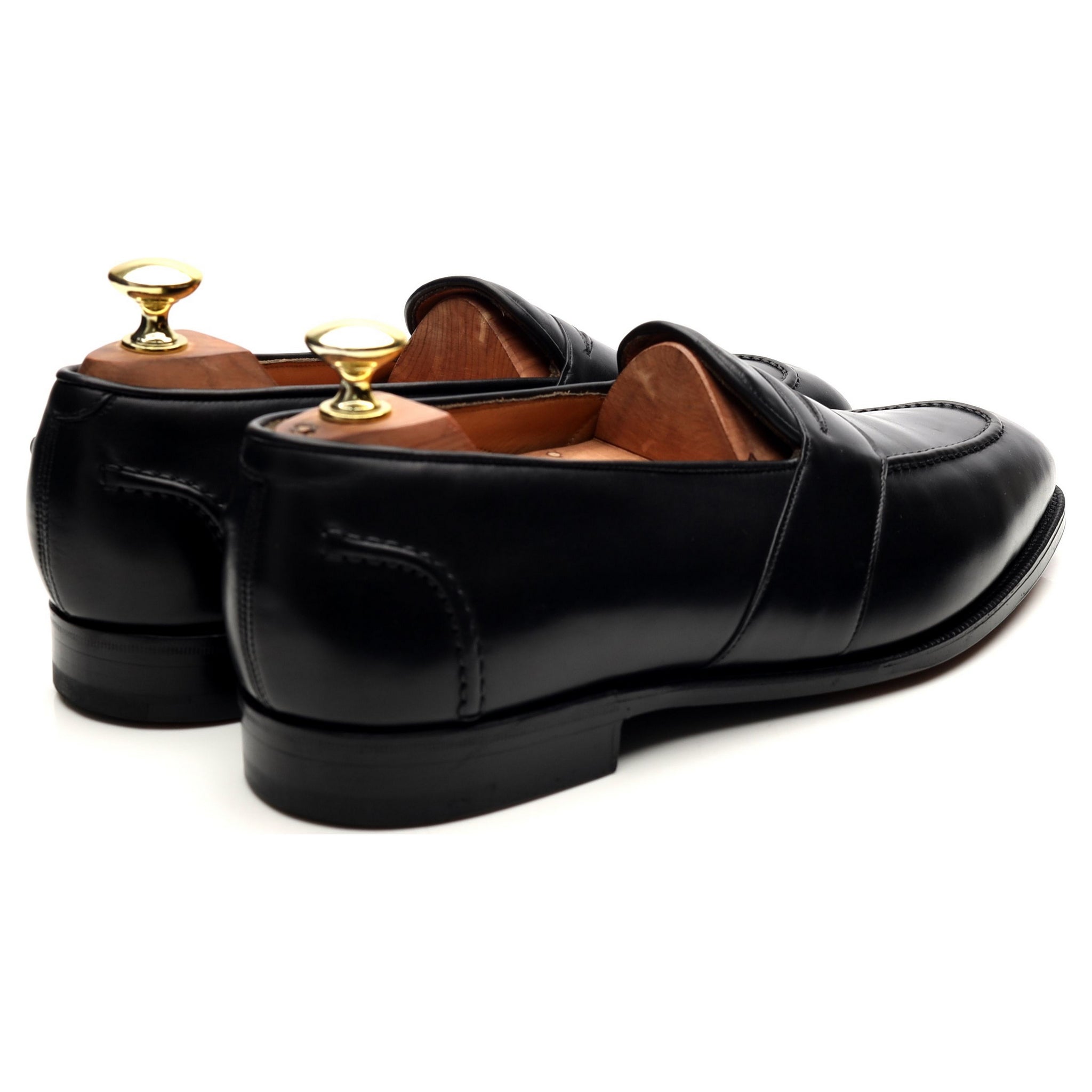 Ralph Lauren Purple Label mocassins cuir noir 7.5 UK