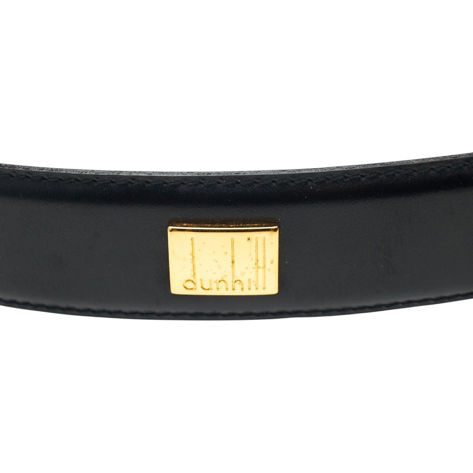Dunhill ceinture cuir noir 32-34 boucle classique