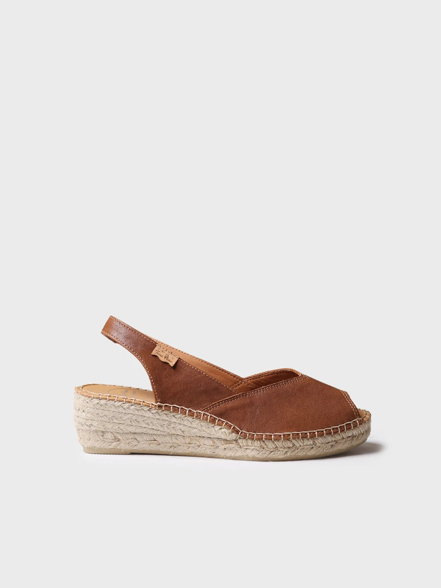 Toni Pons Bernia-P espadrilles cuir peep-toe confort