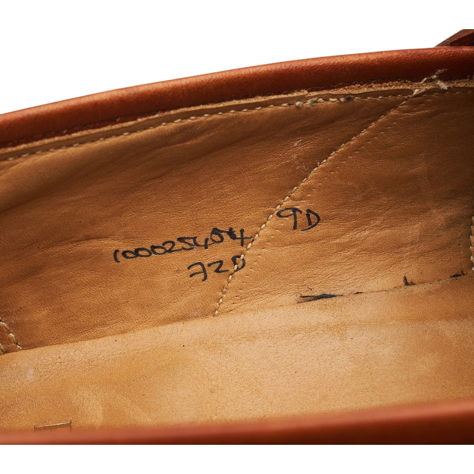 Peal & Co mocassins cuir marron tan pointure UK 8