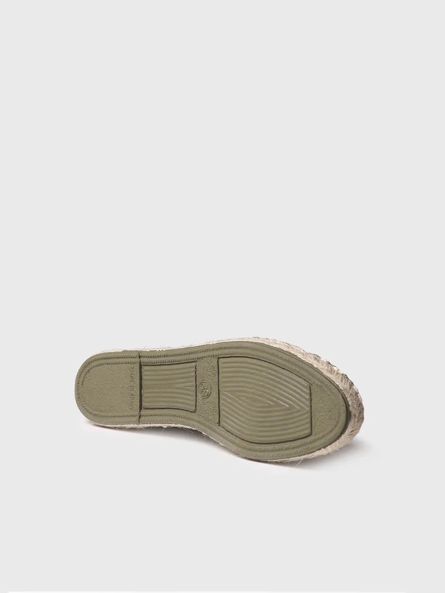 Toni Pons Blanes-DD espadrilles toile kaki vegan
