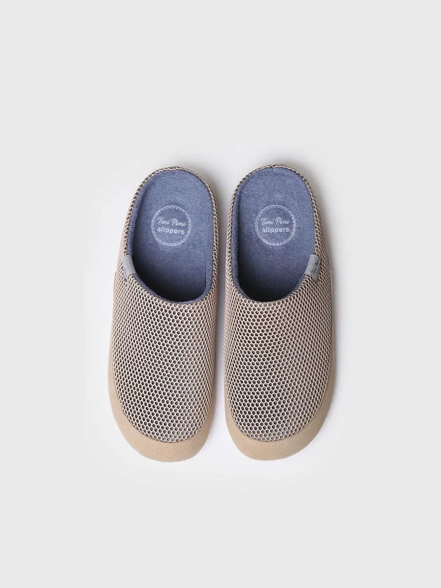 Toni Pons Niue-GC mules homme maille tabac vegan
