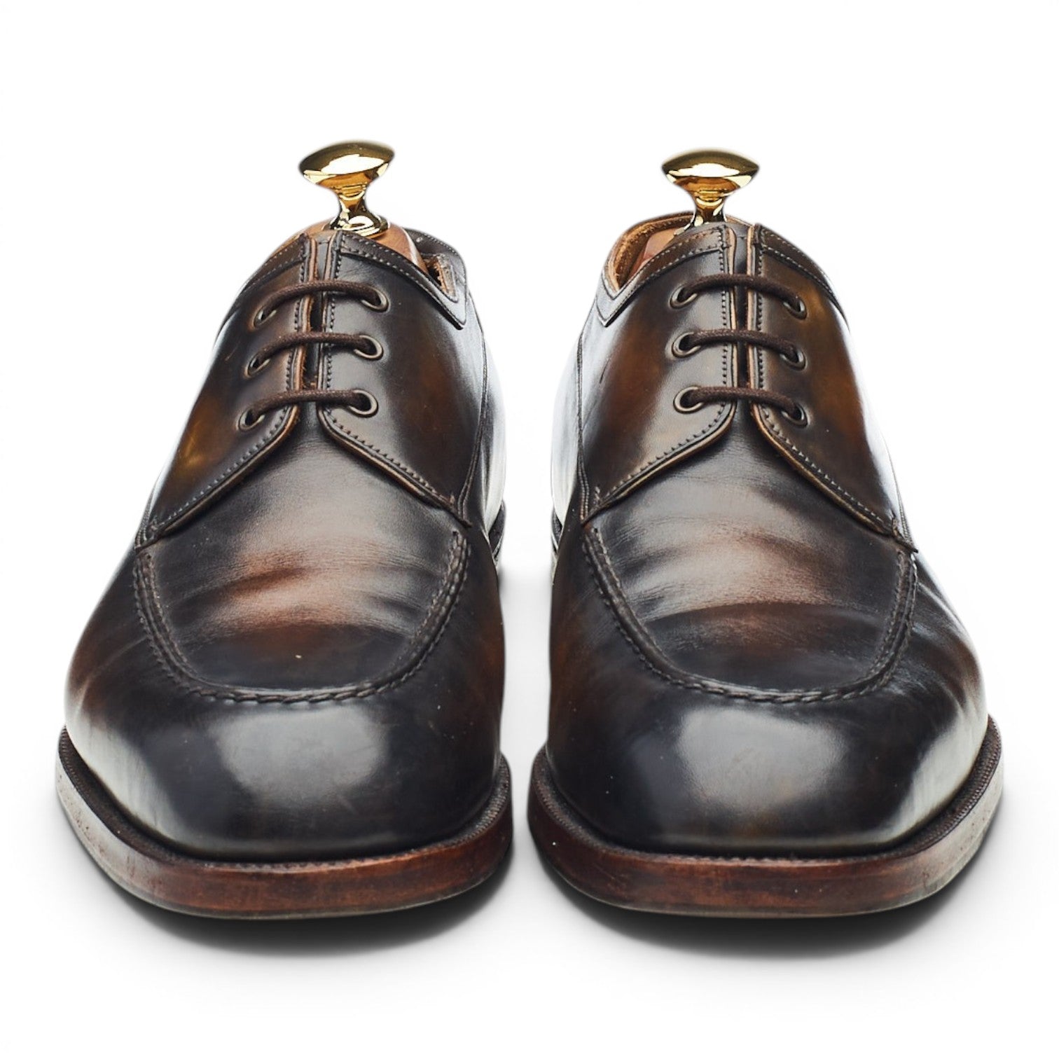 Gaziano & Girling Bespoke derby cuir marron UK 6.5