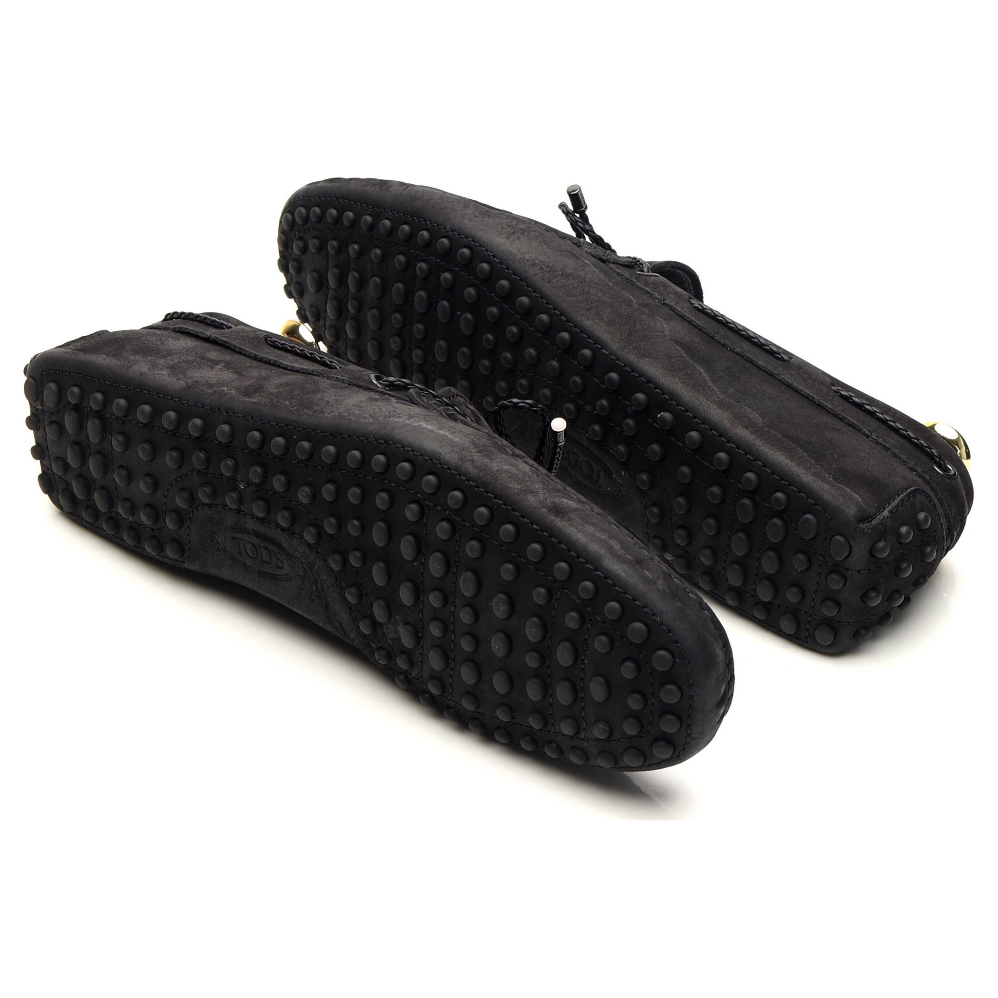 Tod's Gommino mocassins nubuck noir UK 6