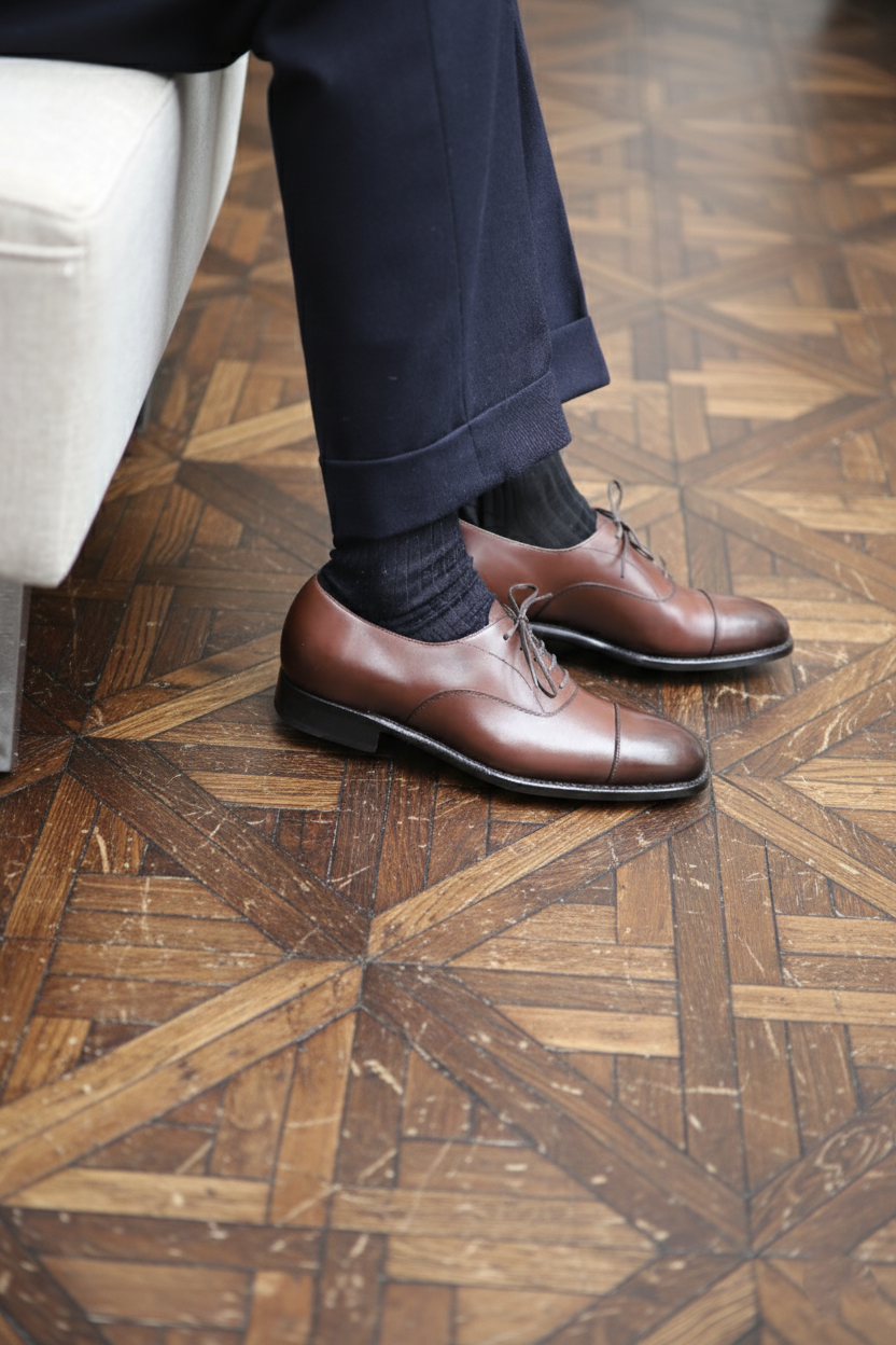 Malfroid Lannistair oxford cuir boxcalf France