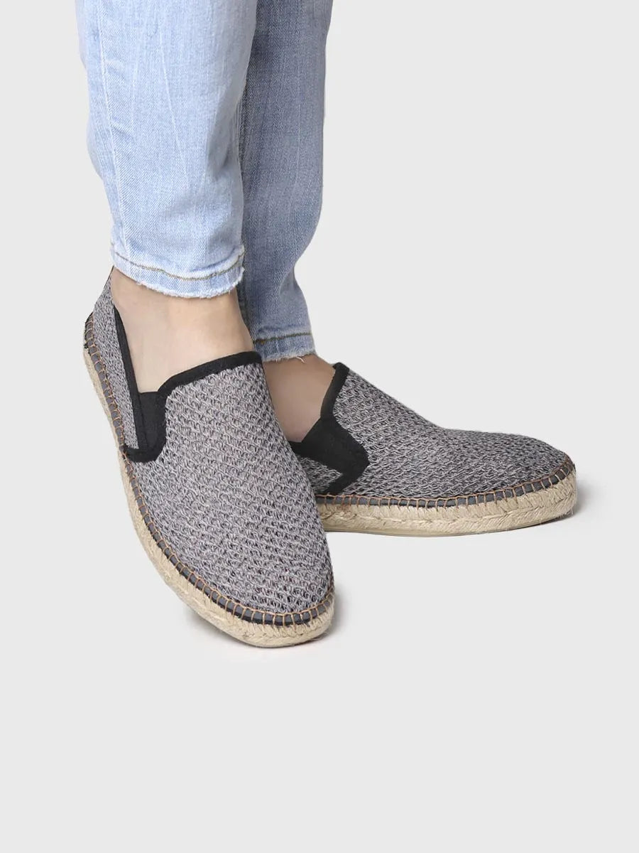 Toni Pons Didac espadrille homme grise perforée