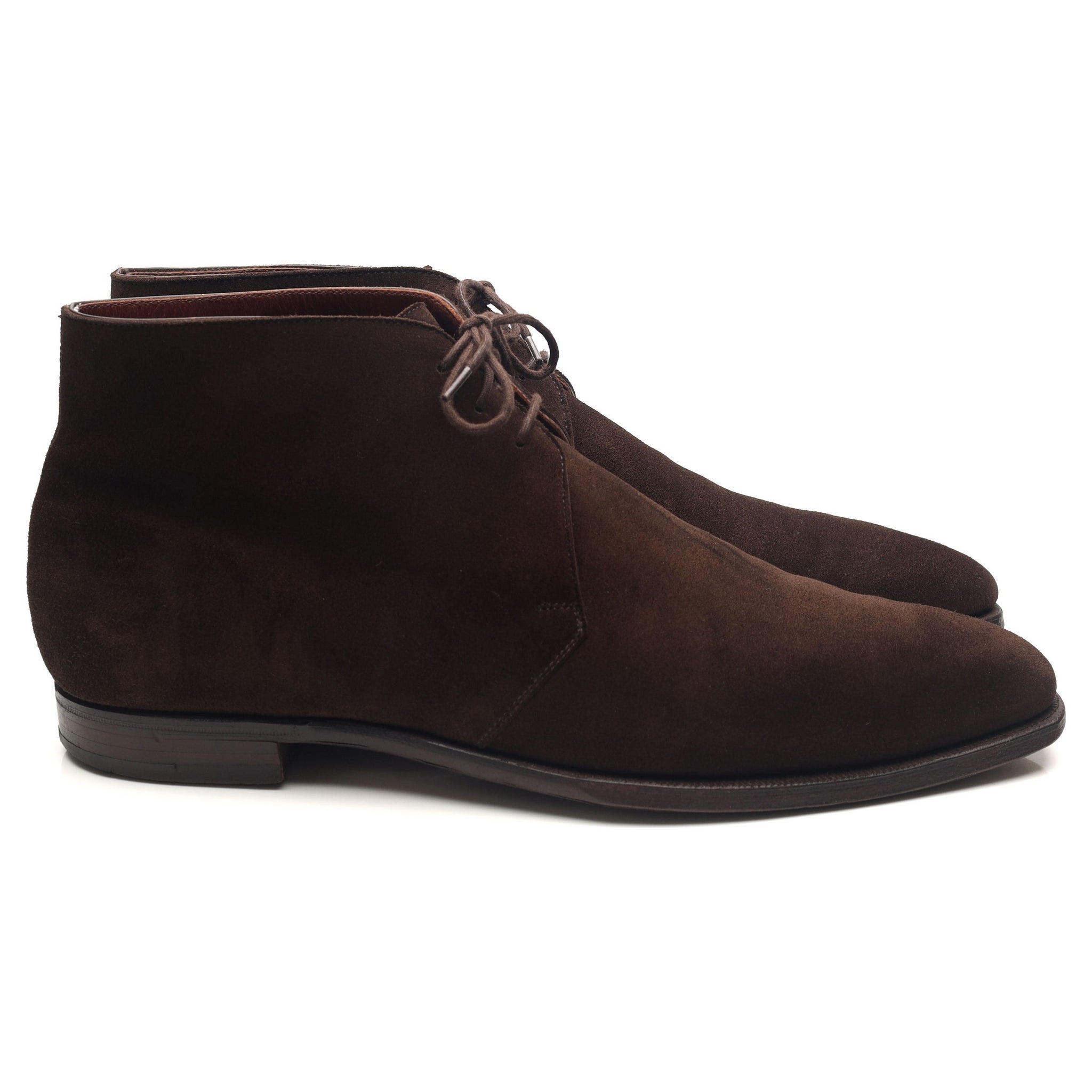 George Cleverley Nathan boots chukka daim marron UK 9