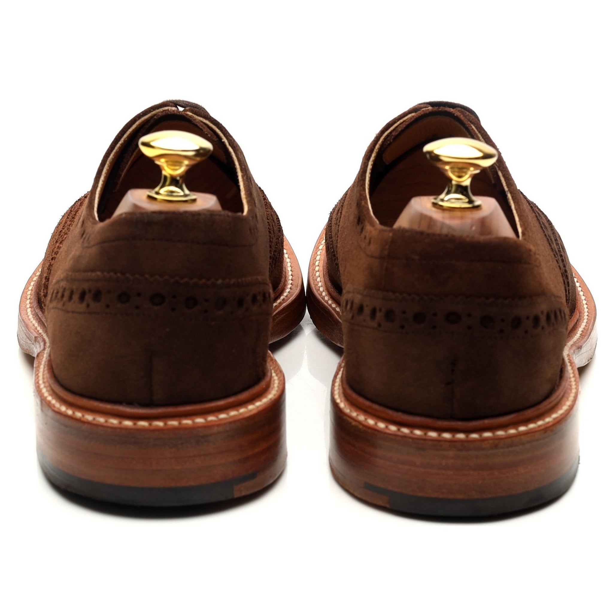Barker brogue daim marron pointure 8